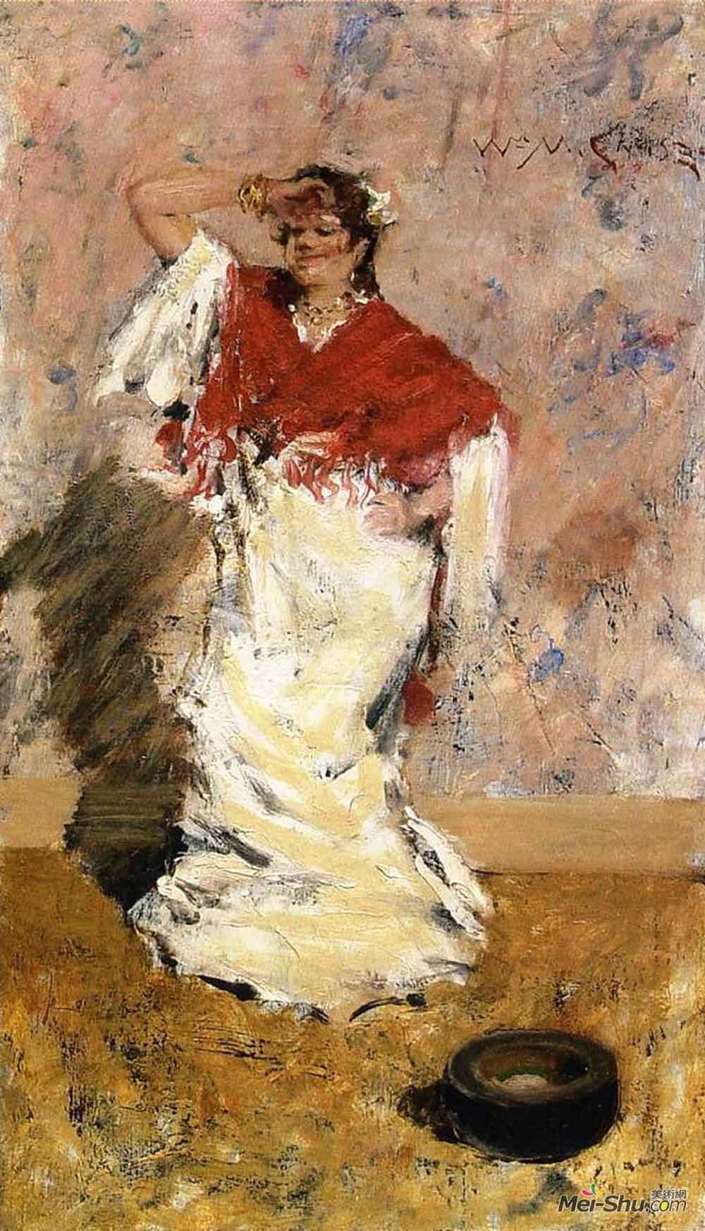 威廉·梅里特·切斯(William Merritt Chase)高清作品《舞女》