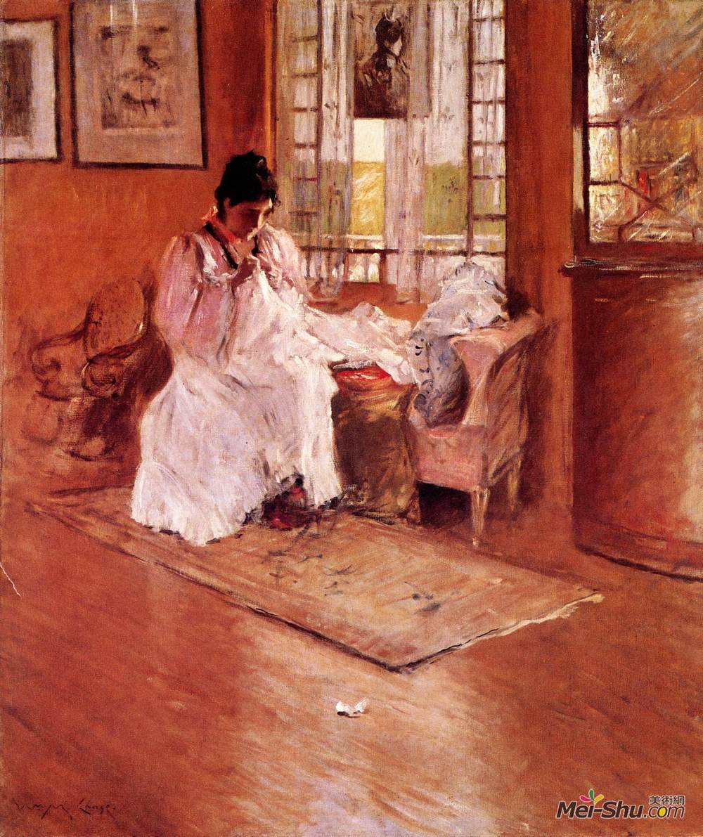 威廉·梅里特·切斯(William Merritt Chase)高清作品《For the Little One, aka Hall at Shinnecock》