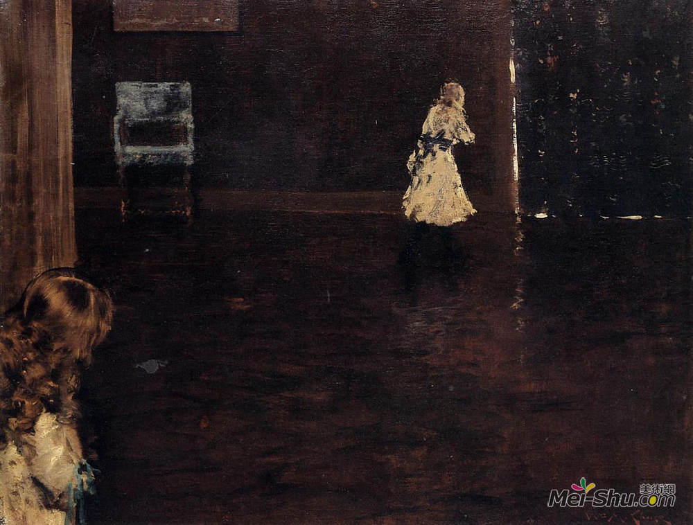 威廉·梅里特·切斯(William Merritt Chase)高清作品《捉迷藏》