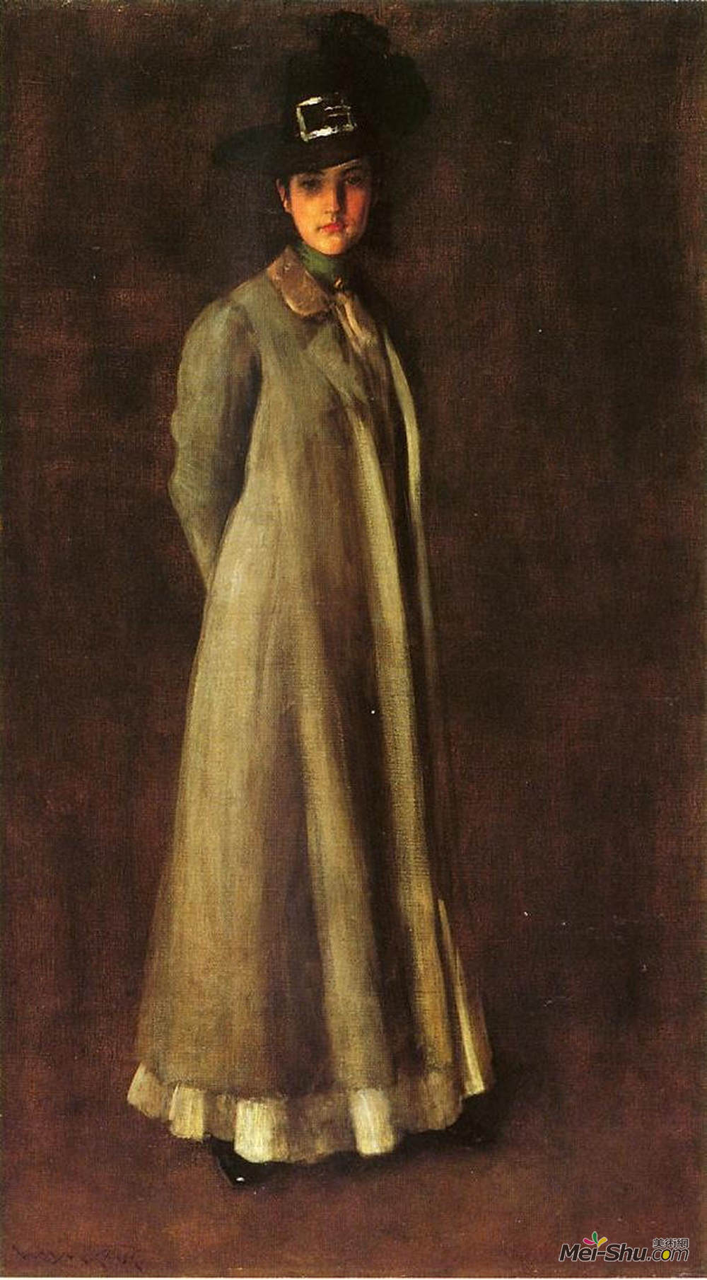 威廉·梅里特·切斯(William Merritt Chase)高清作品《My Daughter Dieudonne (Alice Dieudonne Chase)》