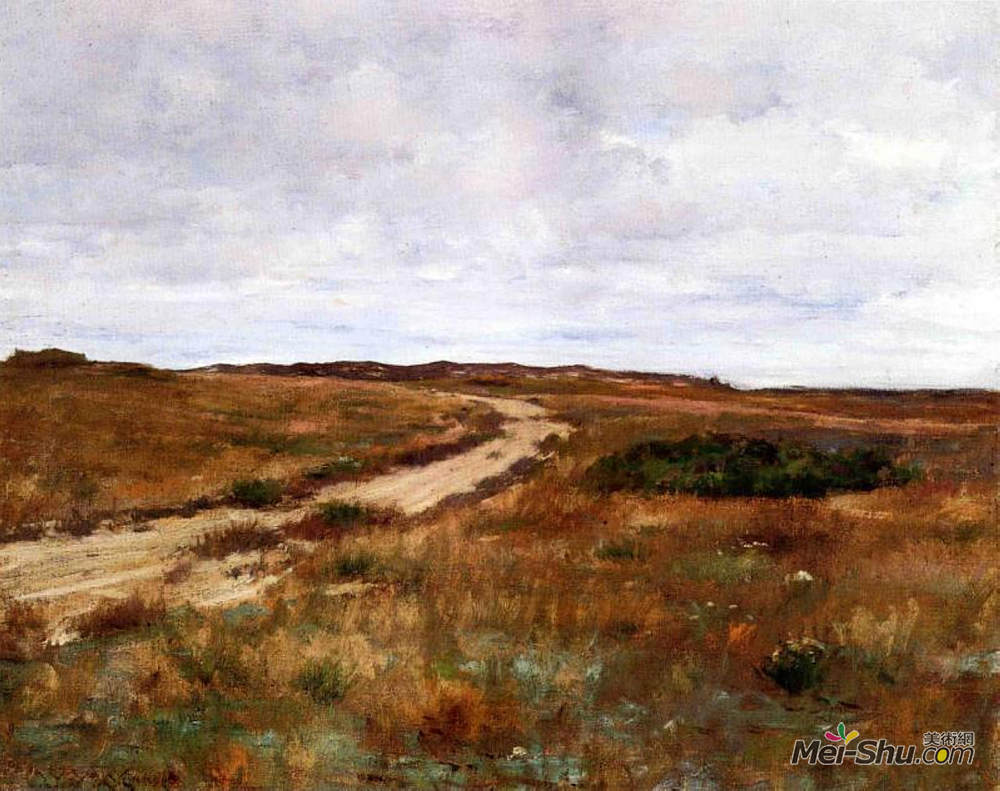 威廉·梅里特·切斯(William Merritt Chase)高清作品《辛纳科克山》