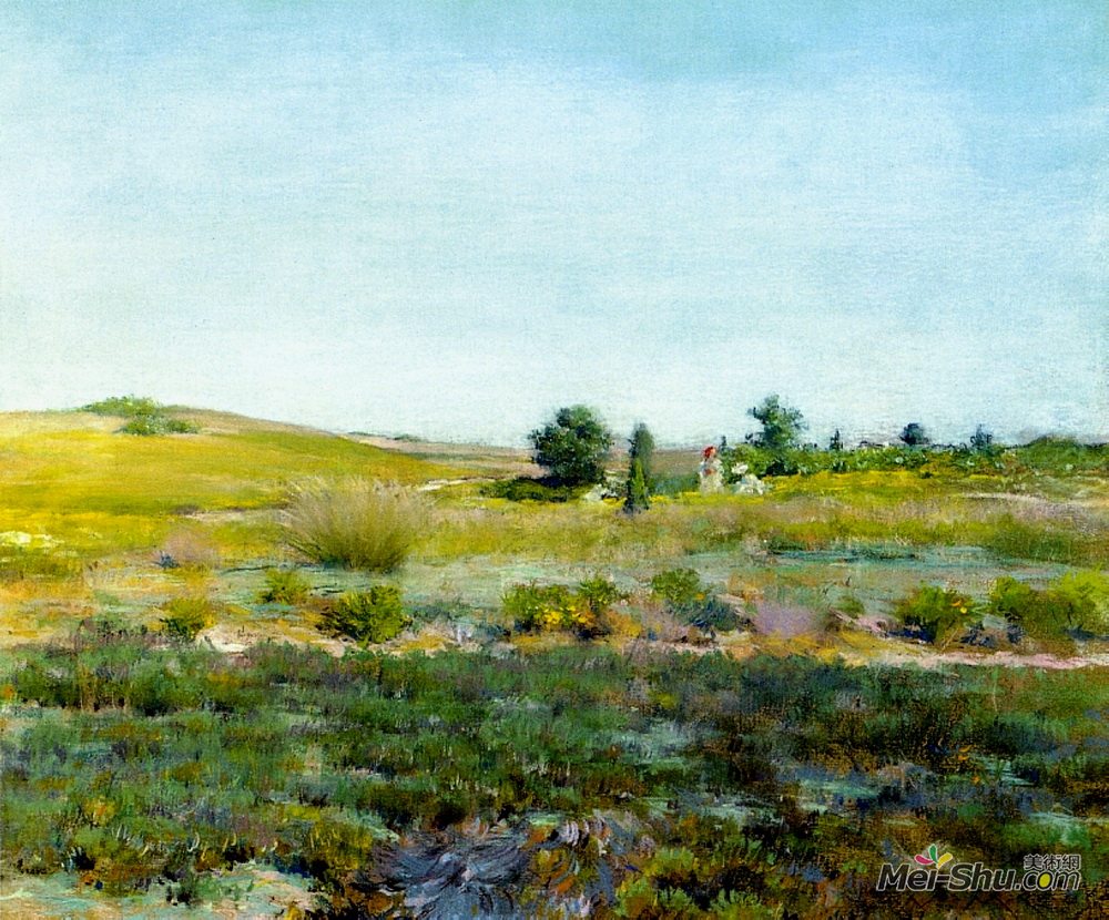 威廉·梅里特·切斯(William Merritt Chase)高清作品《Shinnecock Hills, Summer》