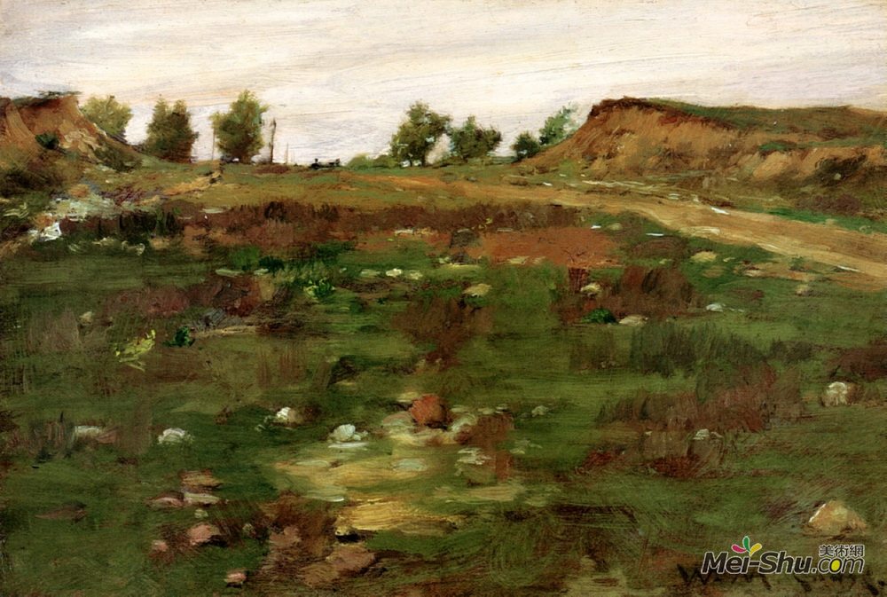 威廉·梅里特·切斯(William Merritt Chase)高清作品《辛纳科克山》