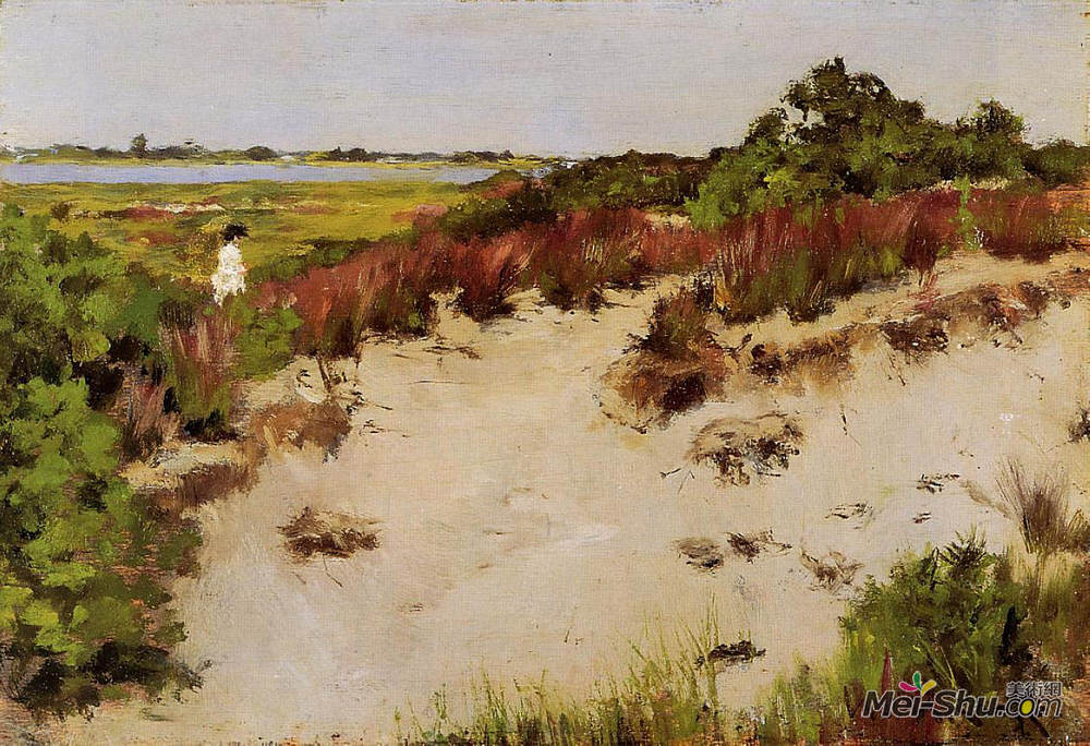 威廉·梅里特·切斯(William Merritt Chase)高清作品《石楠风景》