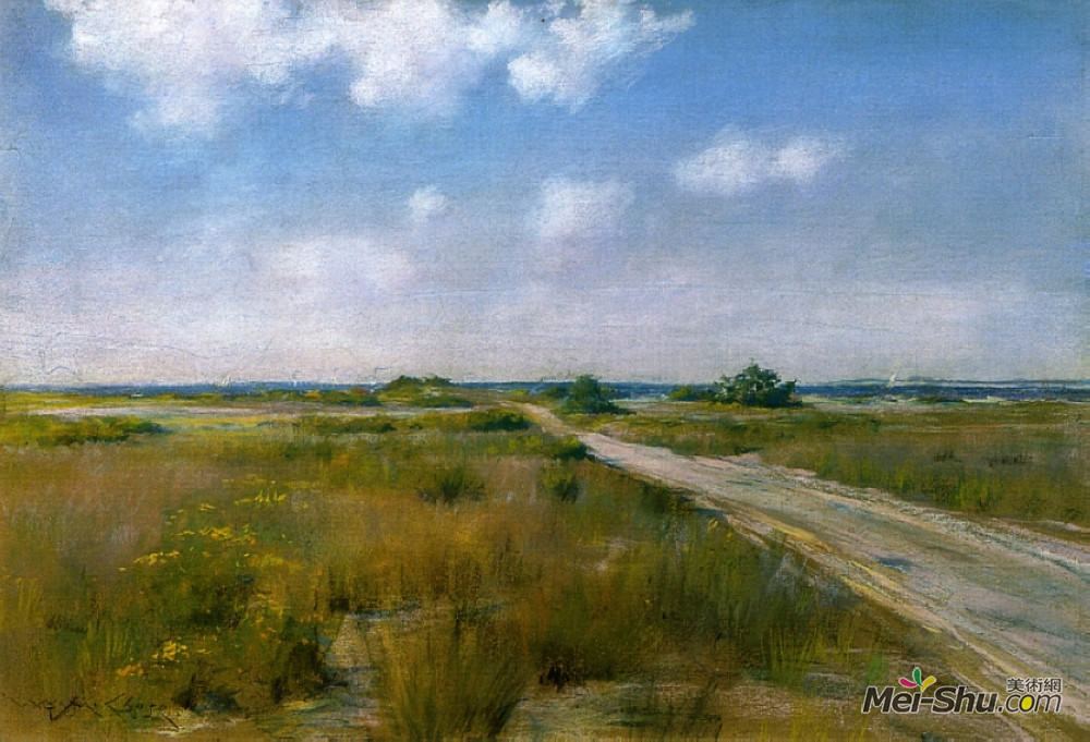 威廉·梅里特·切斯(William Merritt Chase)高清作品《石楠风景》