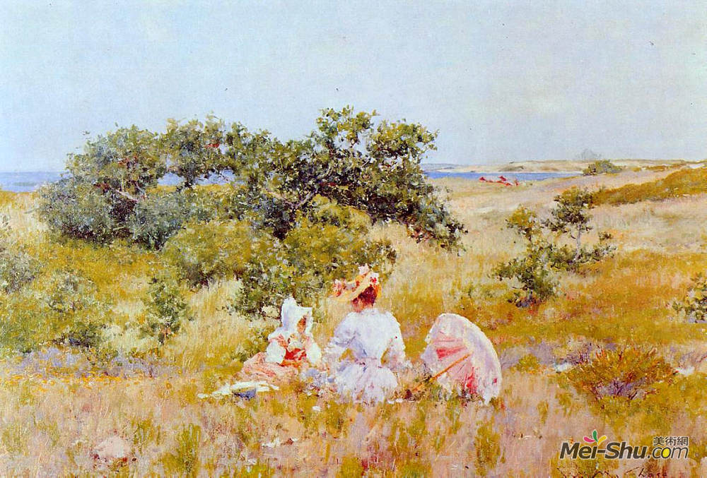 威廉·梅里特·切斯(William Merritt Chase)高清作品《童话》