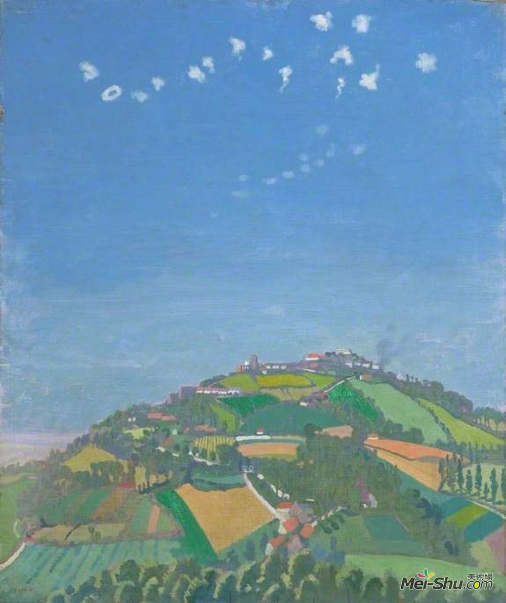威廉·奥宾(William Orpen)高清作品《德国飞机访问卡塞尔》