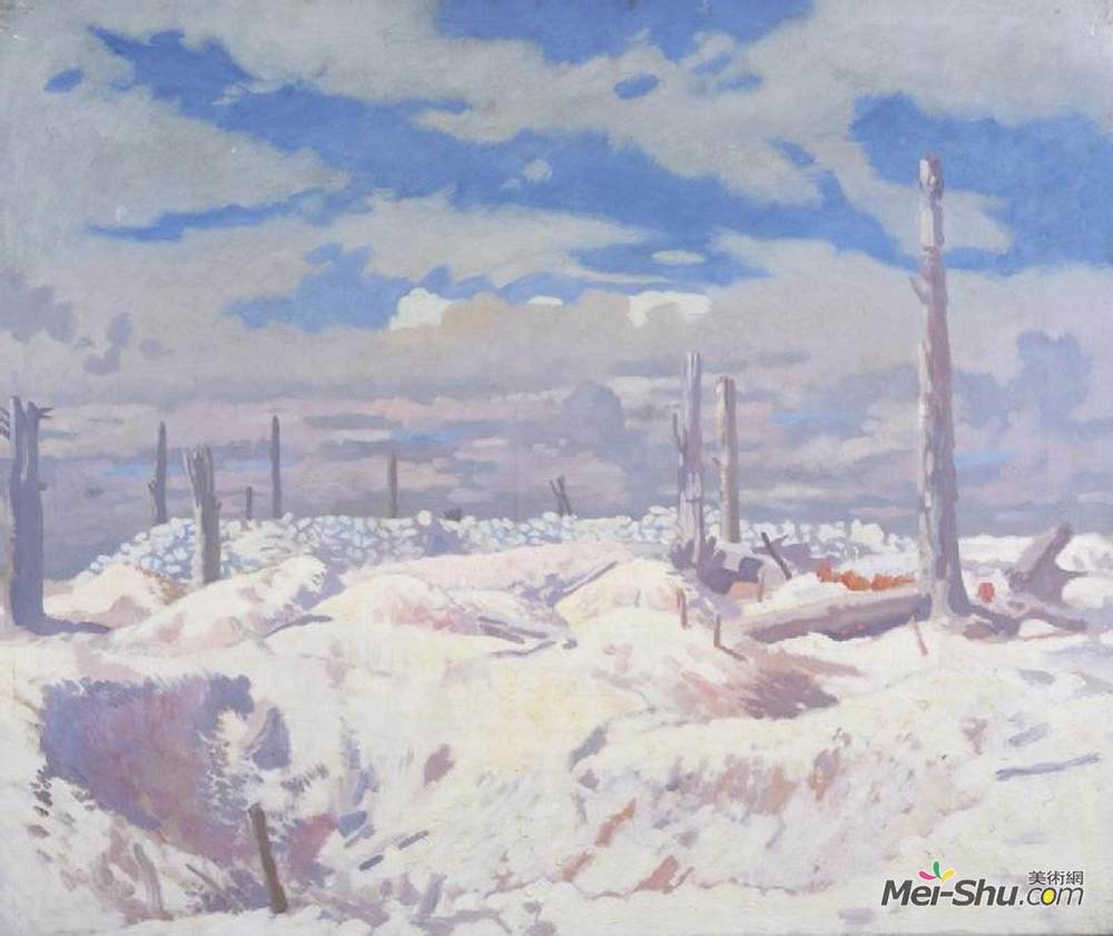 威廉·奥宾(William Orpen)高清作品《施瓦本堡垒》