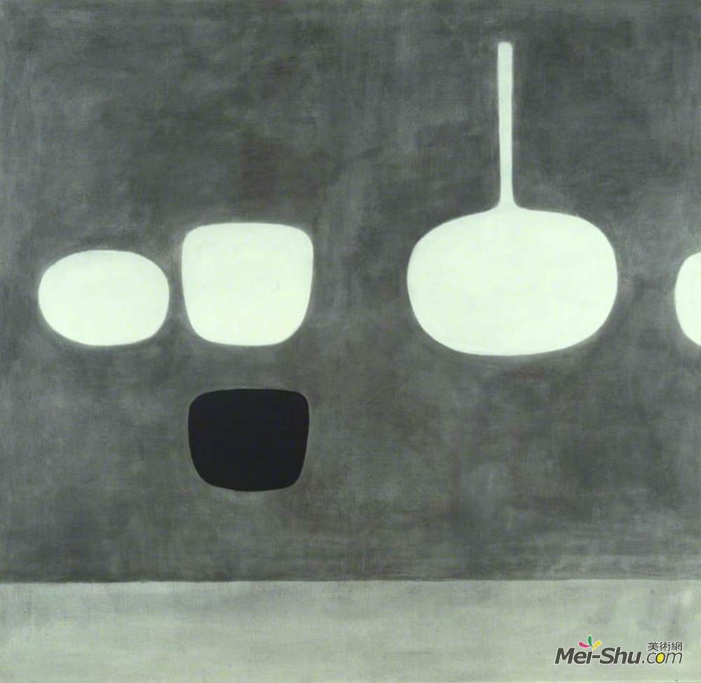 威廉·斯科特(William Scott)高清作品《灰色静物》