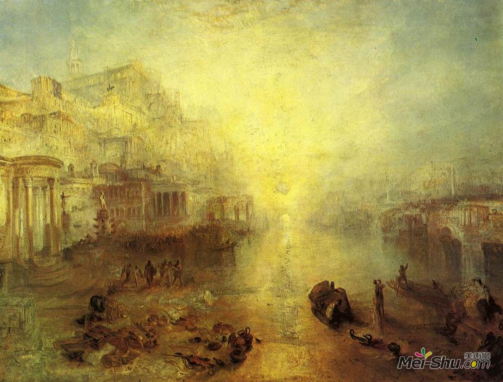 约瑟夫·马洛德·威廉·透纳(J.M.W. Turner)高清作品《古意大利。奥维德从罗马驱逐出境》