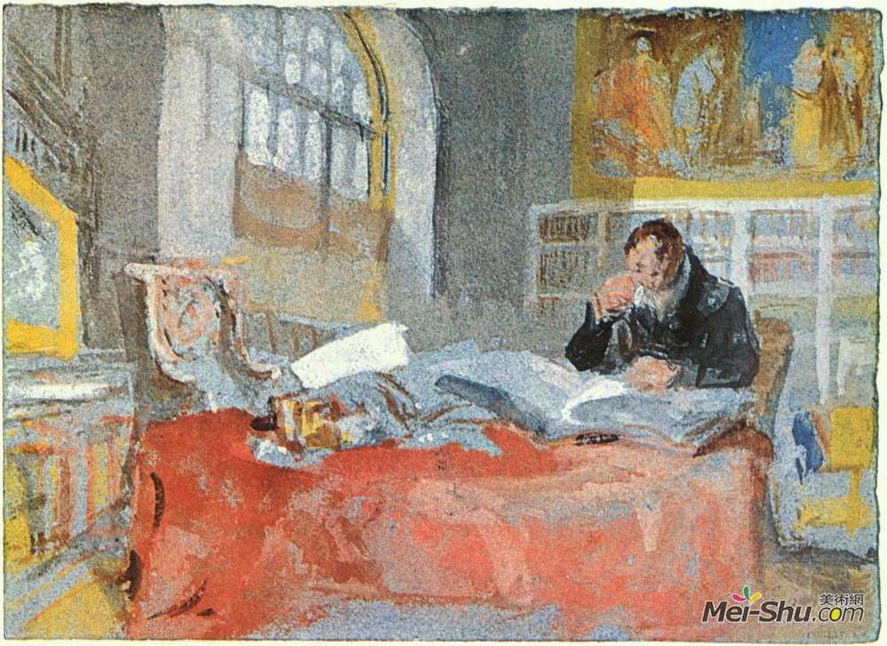 约瑟夫·马洛德·威廉·透纳(J.M.W. Turner)高清作品《工作室》