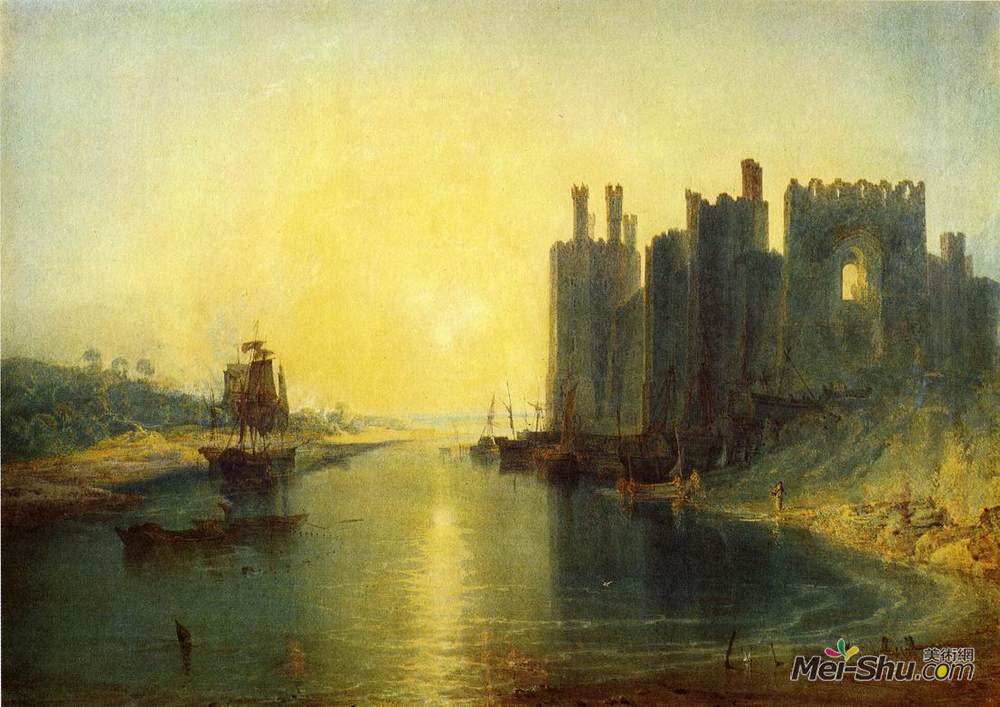 约瑟夫·马洛德·威廉·透纳(J.M.W. Turner)高清作品《喀那芬城堡》