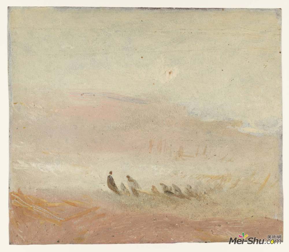 约瑟夫·马洛德·威廉·透纳(J.M.W. Turner)高清作品《海滩上的人物》