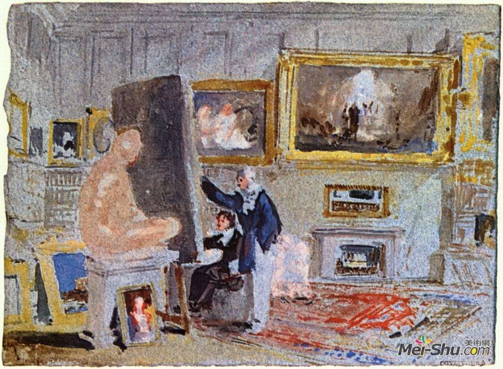 约瑟夫·马洛德·威廉·透纳(J.M.W. Turner)高清作品《画架画家》