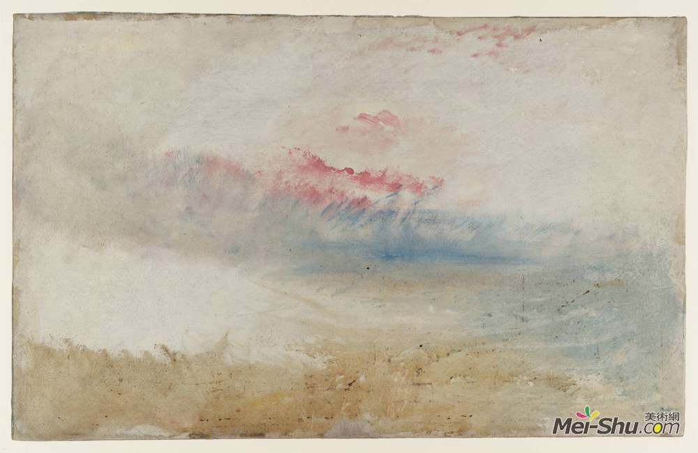 约瑟夫·马洛德·威廉·透纳(J.M.W. Turner)高清作品《海滩上的红色天空》