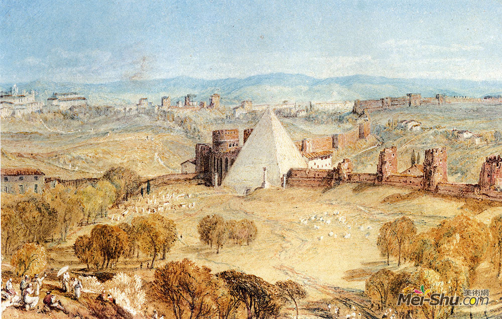 约瑟夫·马洛德·威廉·透纳(J.M.W. Turner)高清作品《Rome From Monte Testaccio》