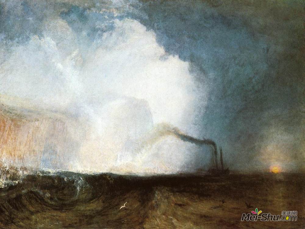 约瑟夫·马洛德·威廉·透纳(J.M.W. Turner)高清作品《芬加尔洞穴斯塔法岛》