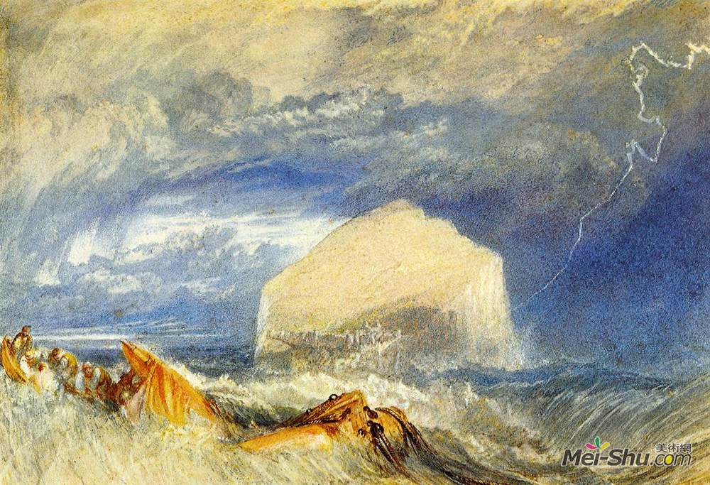 约瑟夫·马洛德·威廉·透纳(J.M.W. Turner)高清作品《苏格兰省文物的低音摇滚》