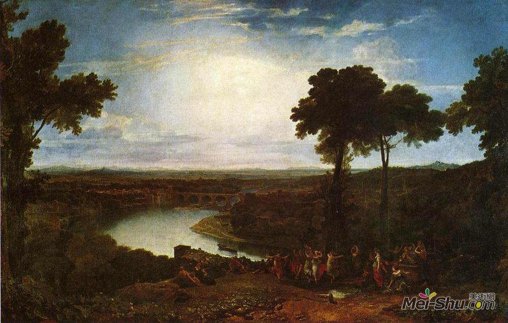 约瑟夫·马洛德·威廉·透纳(J.M.W. Turner)高清作品《葡萄酒开幕节，梅肯》
