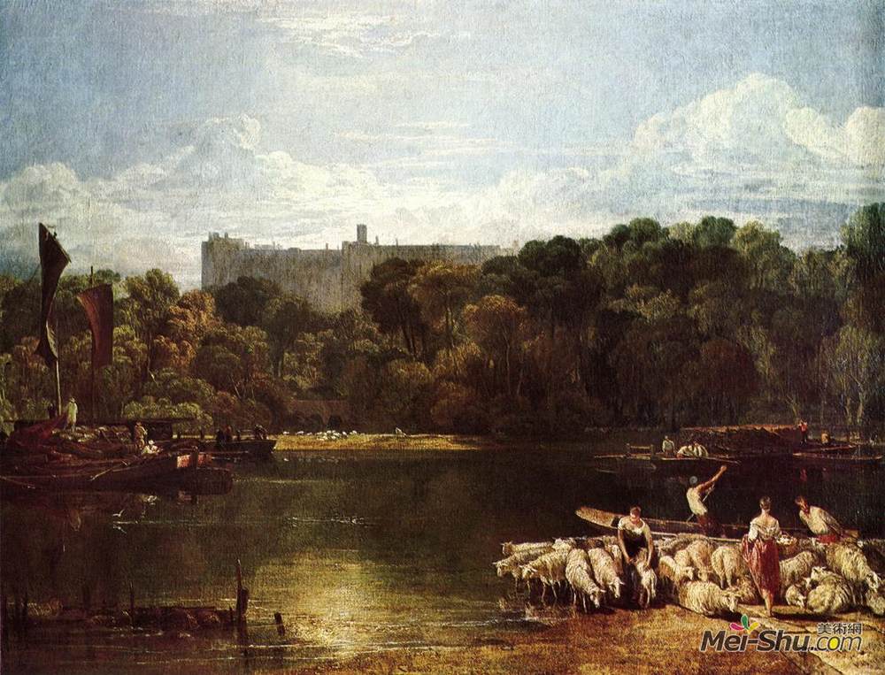 约瑟夫·马洛德·威廉·透纳(J.M.W. Turner)高清作品《泰晤士河上的温莎城堡》