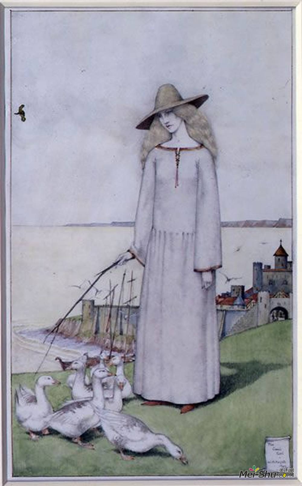 《牧鹅姑娘》威尼弗雷德·奈茨(winifred knights)高清作品欣赏