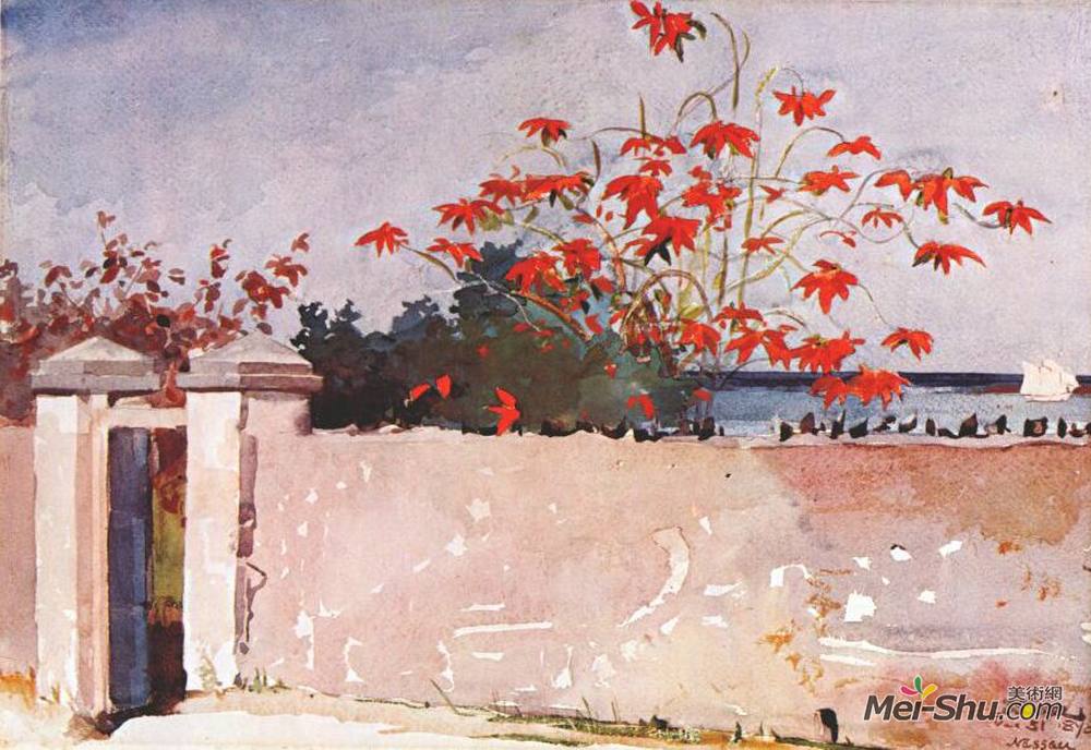 温斯洛·荷默(Winslow Homer)高清作品《拿骚墙》