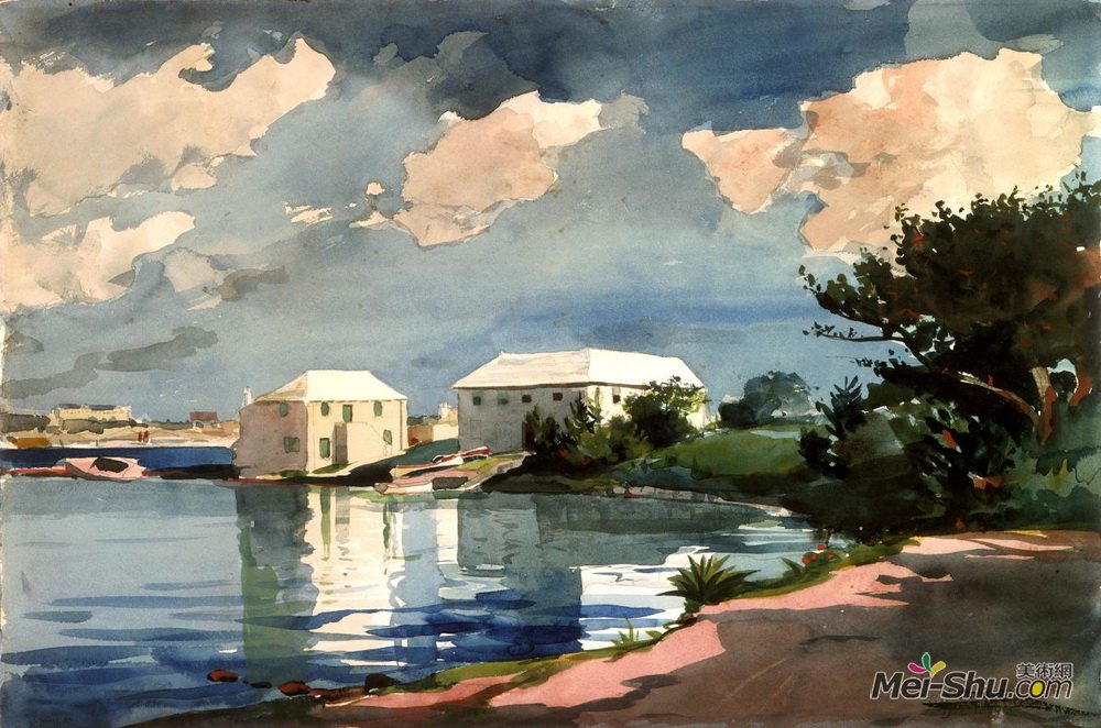 温斯洛·荷默(Winslow Homer)高清作品《百慕大群岛盐锅》