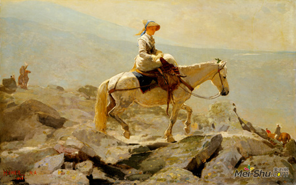 温斯洛·荷默(Winslow Homer)高清作品《白山路》
