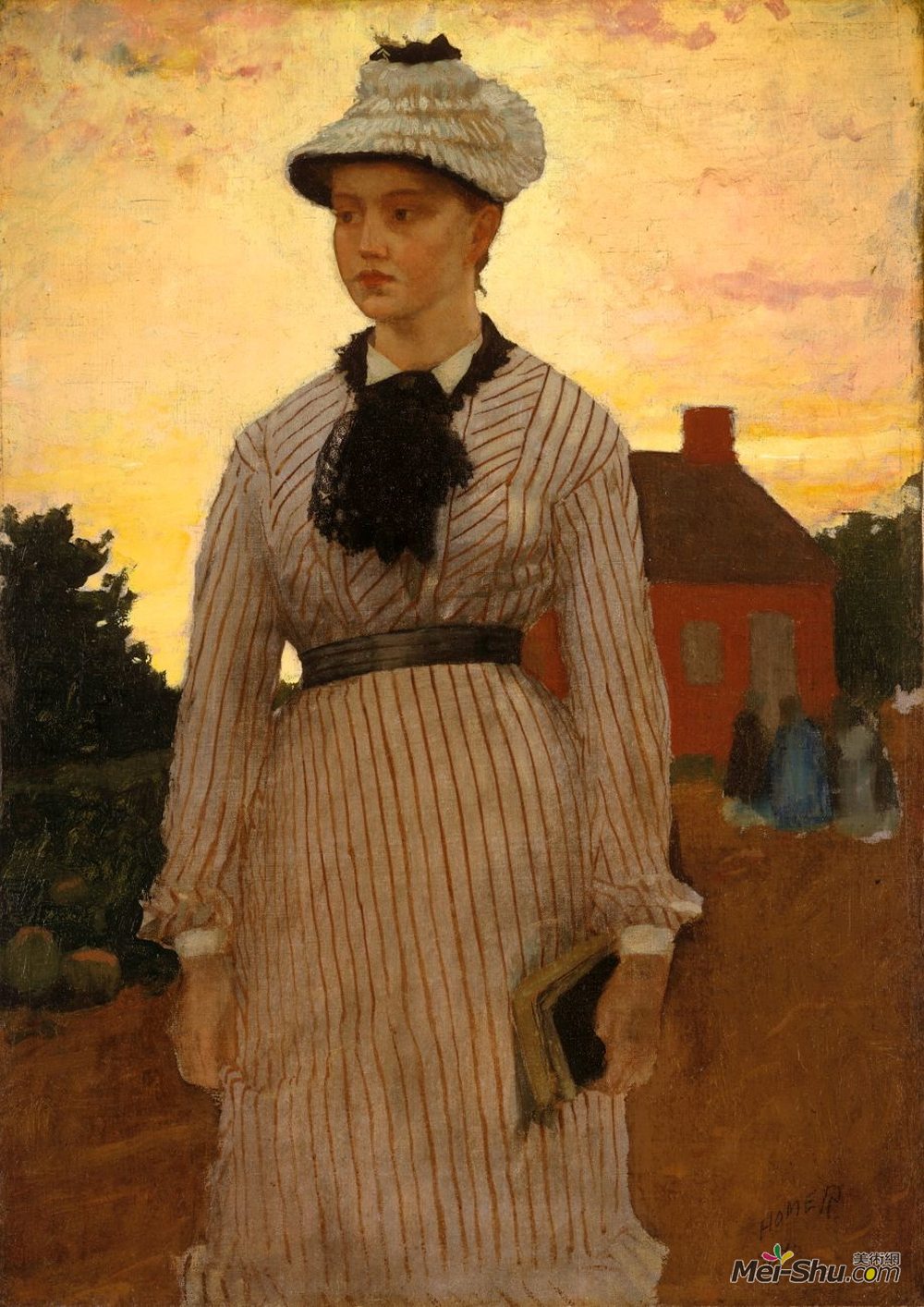 温斯洛·荷默(Winslow Homer)高清作品《红色校舍》