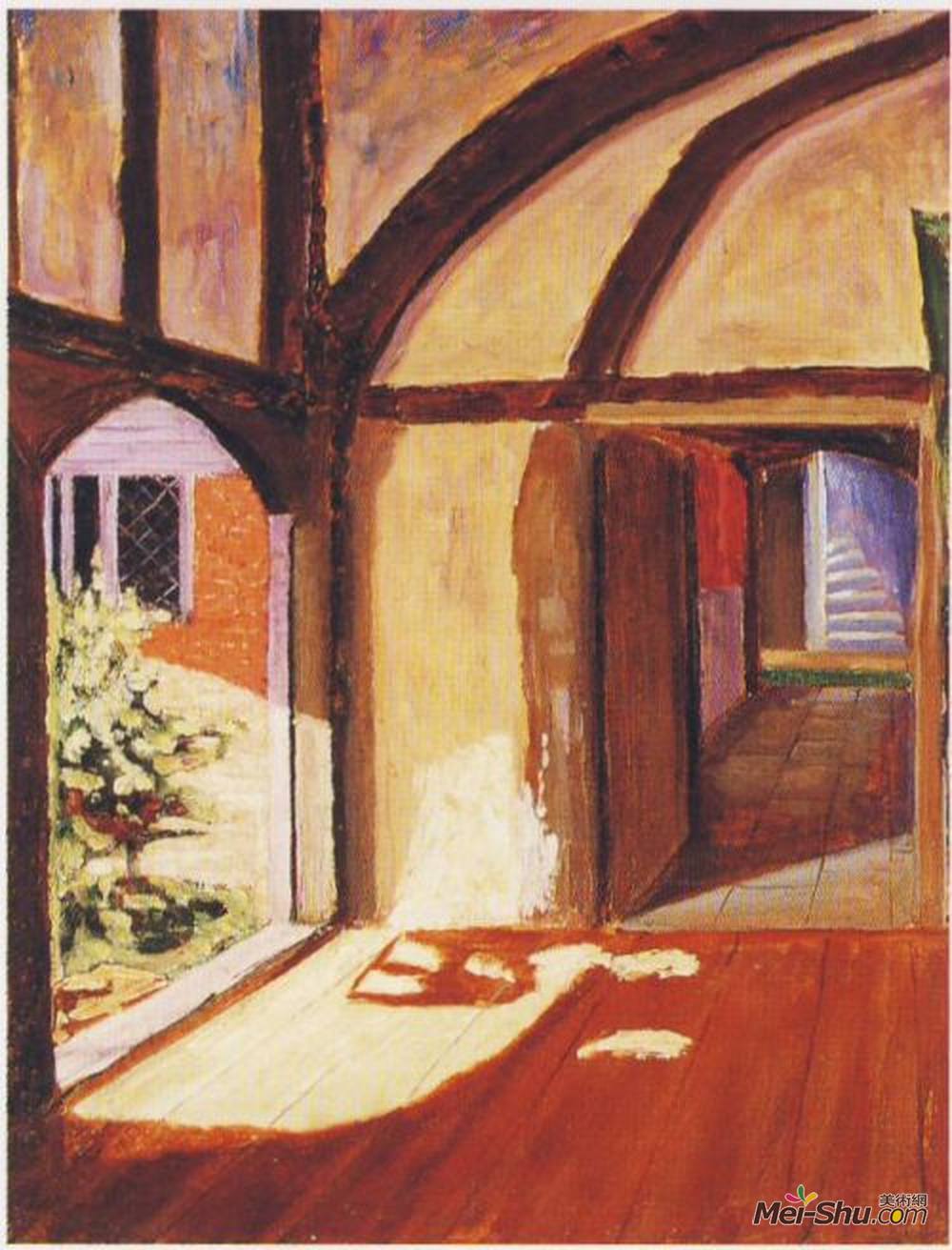 温斯顿·丘吉尔(Winston Churchill)高清作品《Interior at Breccles》