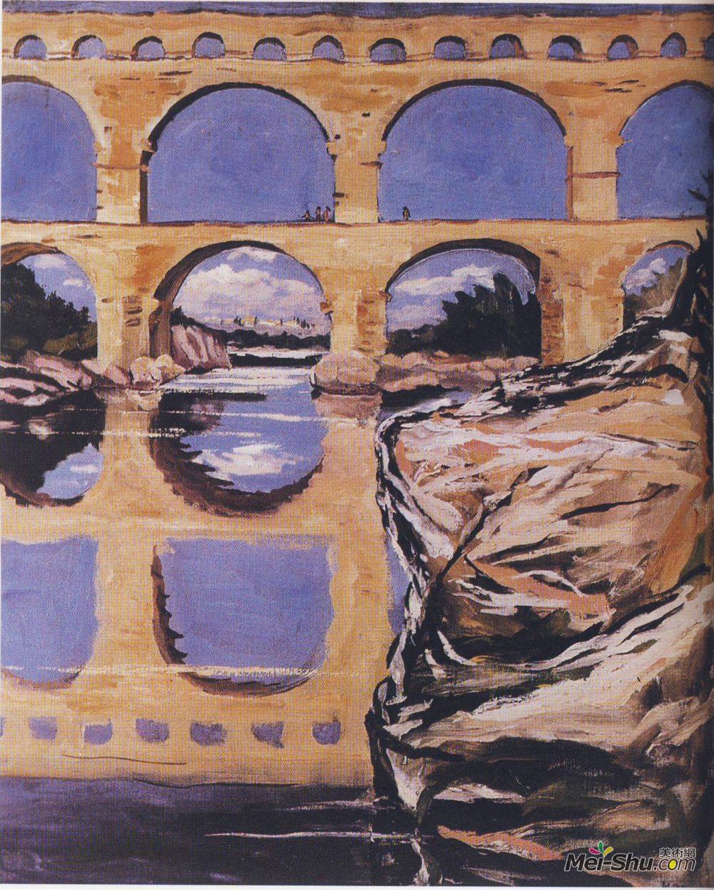 温斯顿·丘吉尔(Winston Churchill)高清作品《The Pont du Gard》