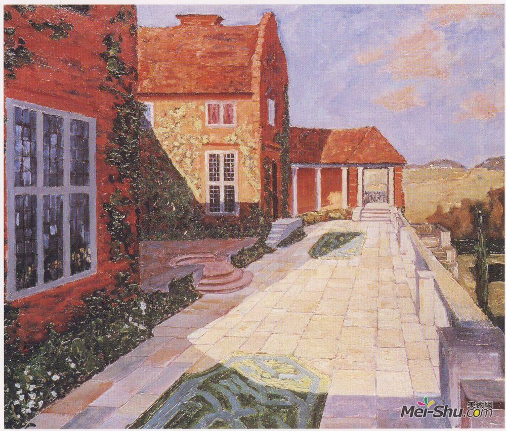 温斯顿·丘吉尔(Winston Churchill)高清作品《The Terrace, Lympne》