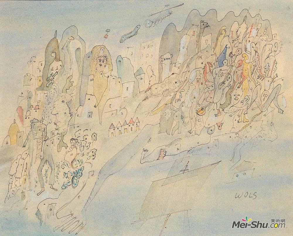 阿尔弗雷德·奥托·沃尔夫冈·舒尔茨(Wols)高清作品《无标题》