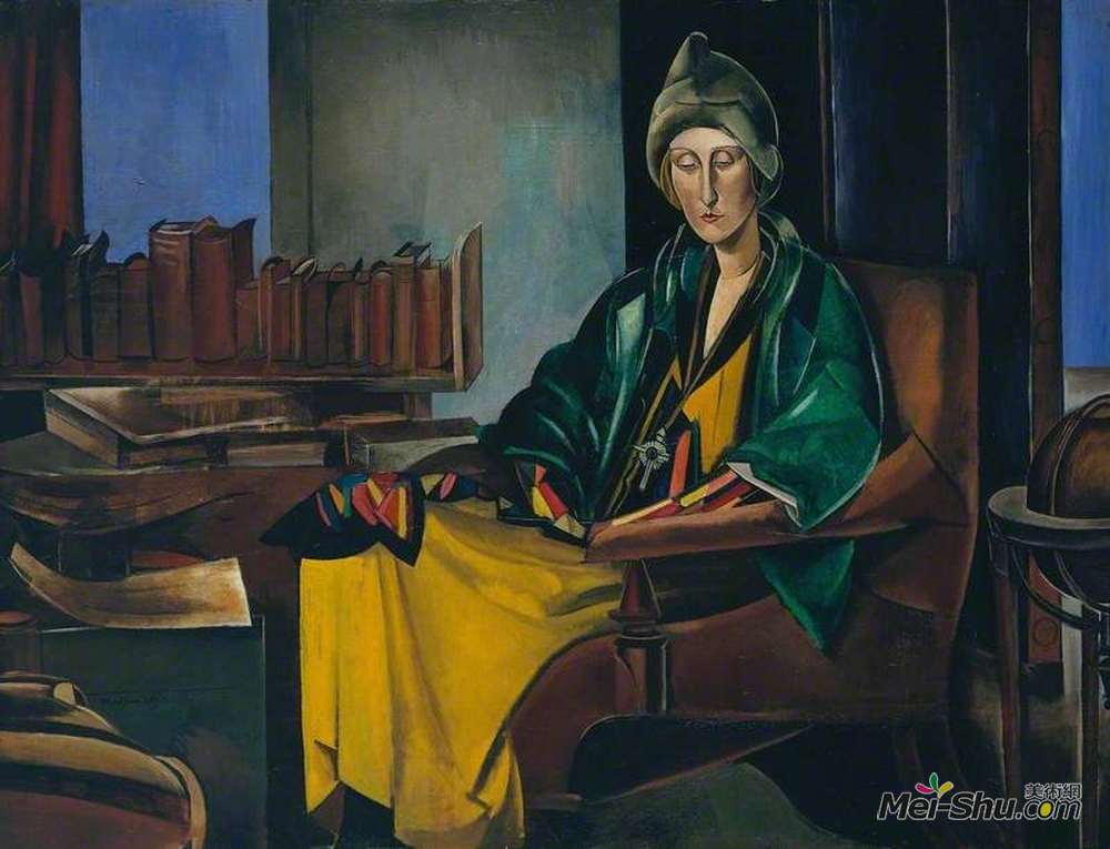 温德姆·刘易斯(Wyndham Lewis)高清作品《伊迪丝·西特韦尔》