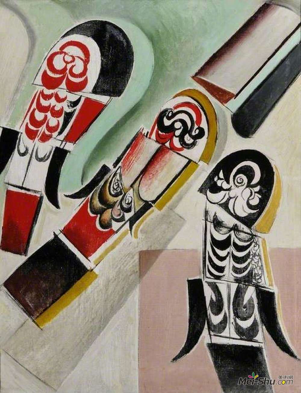 温德姆·刘易斯(Wyndham Lewis)高清作品《百万富翁安全小组》