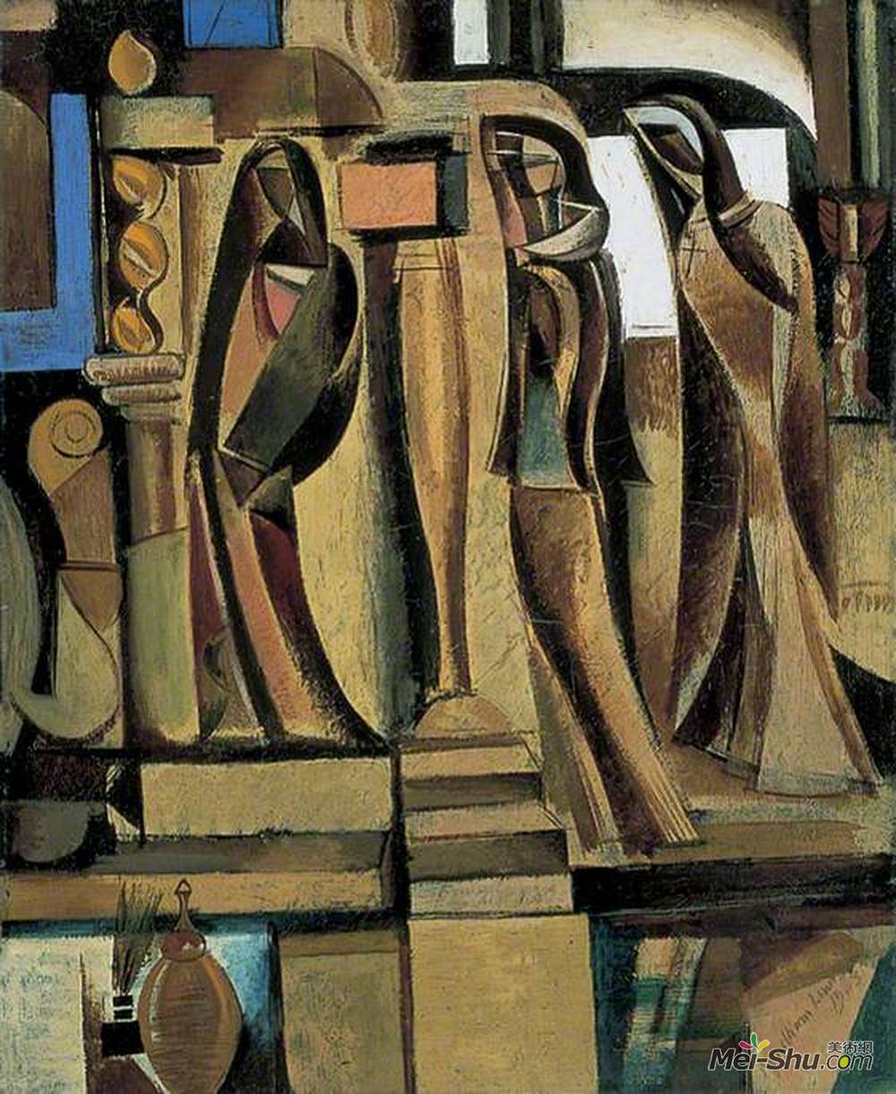 温德姆·刘易斯(Wyndham Lewis)高清作品《三面纱》