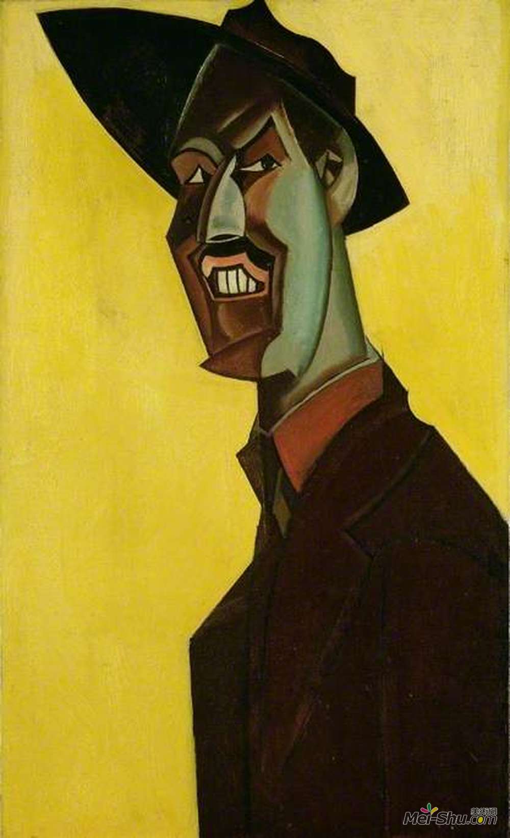 温德姆·刘易斯(Wyndham Lewis)高清作品《温德姆刘易斯先生饰演'泰罗'》