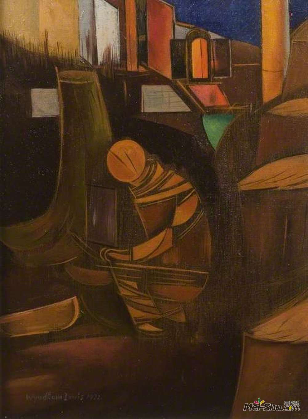 温德姆·刘易斯(Wyndham Lewis)高清作品《摘要》