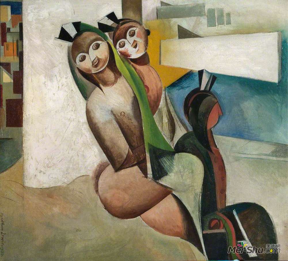 温德姆·刘易斯(Wyndham Lewis)高清作品《沙滩宝宝》