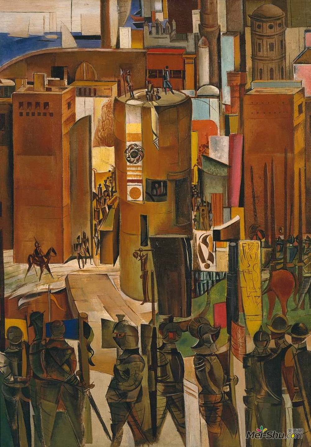 温德姆·刘易斯(Wyndham Lewis)高清作品《巴塞罗那投降》