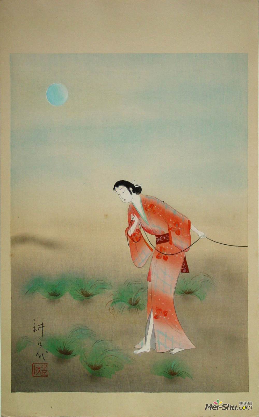 山村豊成(Yamamura Toyonari)高清作品《The Heroine Koman in the play Tanba Yosaku》