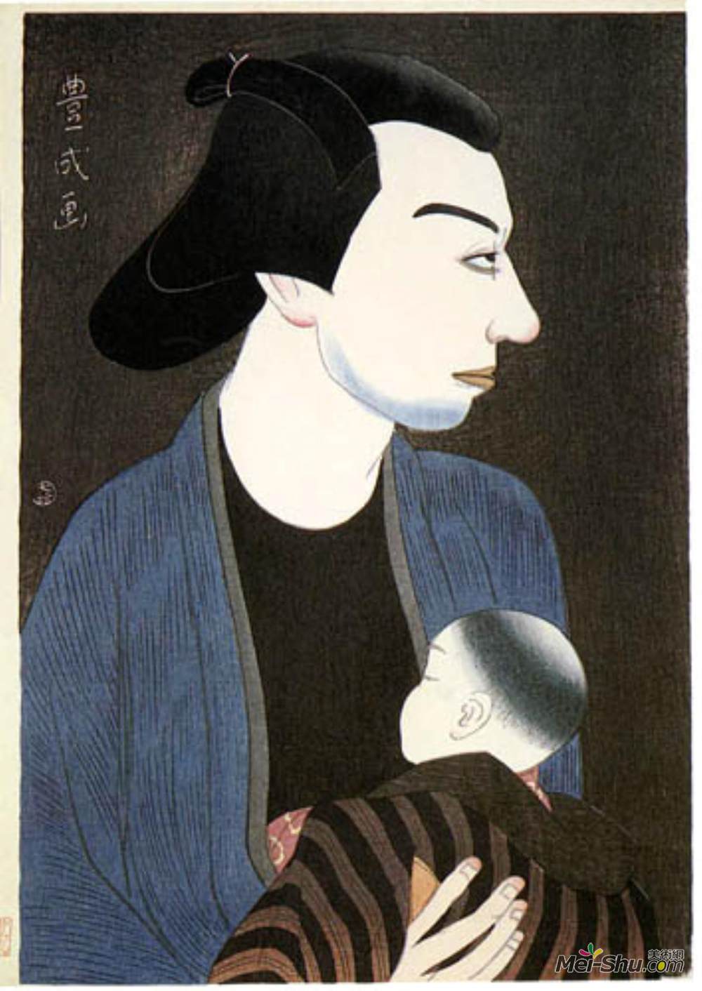 山村豊成(Yamamura Toyonari)高清作品《Ichikawa Uzaemon XV as the Gardener Kichigoro》