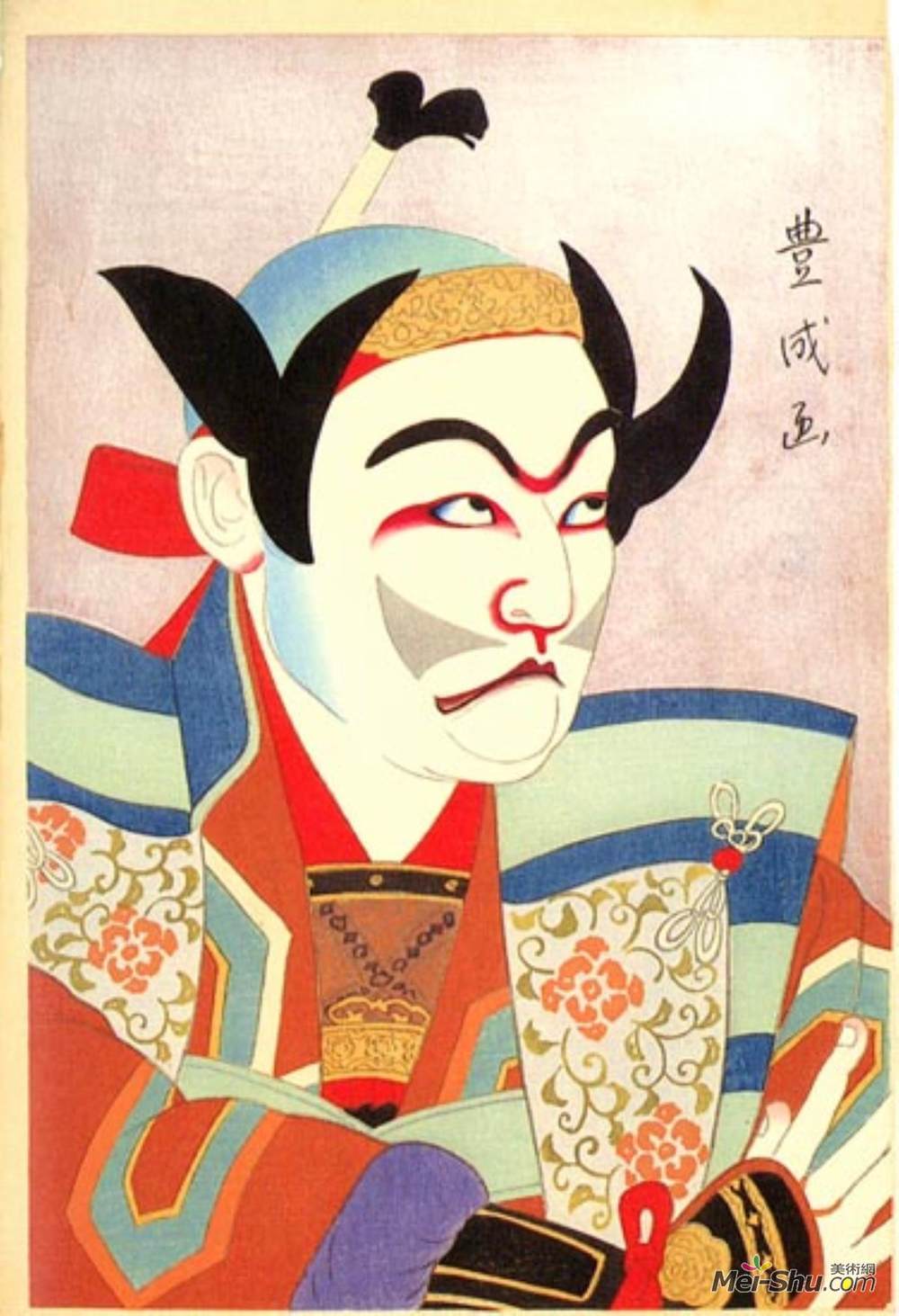 山村豊成(Yamamura Toyonari)高清作品《Ichikawa Ennosuke II as Hayami-no-Tota》