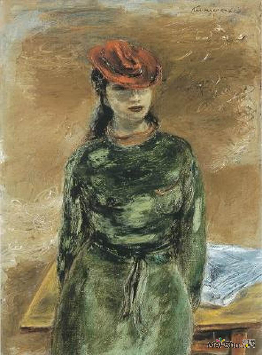 国吉康雄(Yasuo Kuniyoshi)高清作品《我刚刚结婚》