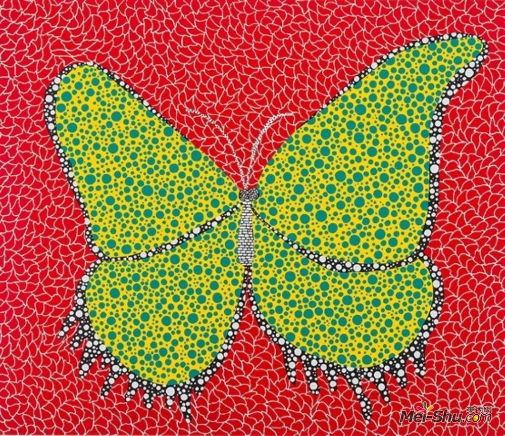 草间弥生(Yayoi Kusama)高清作品《蝴蝶》