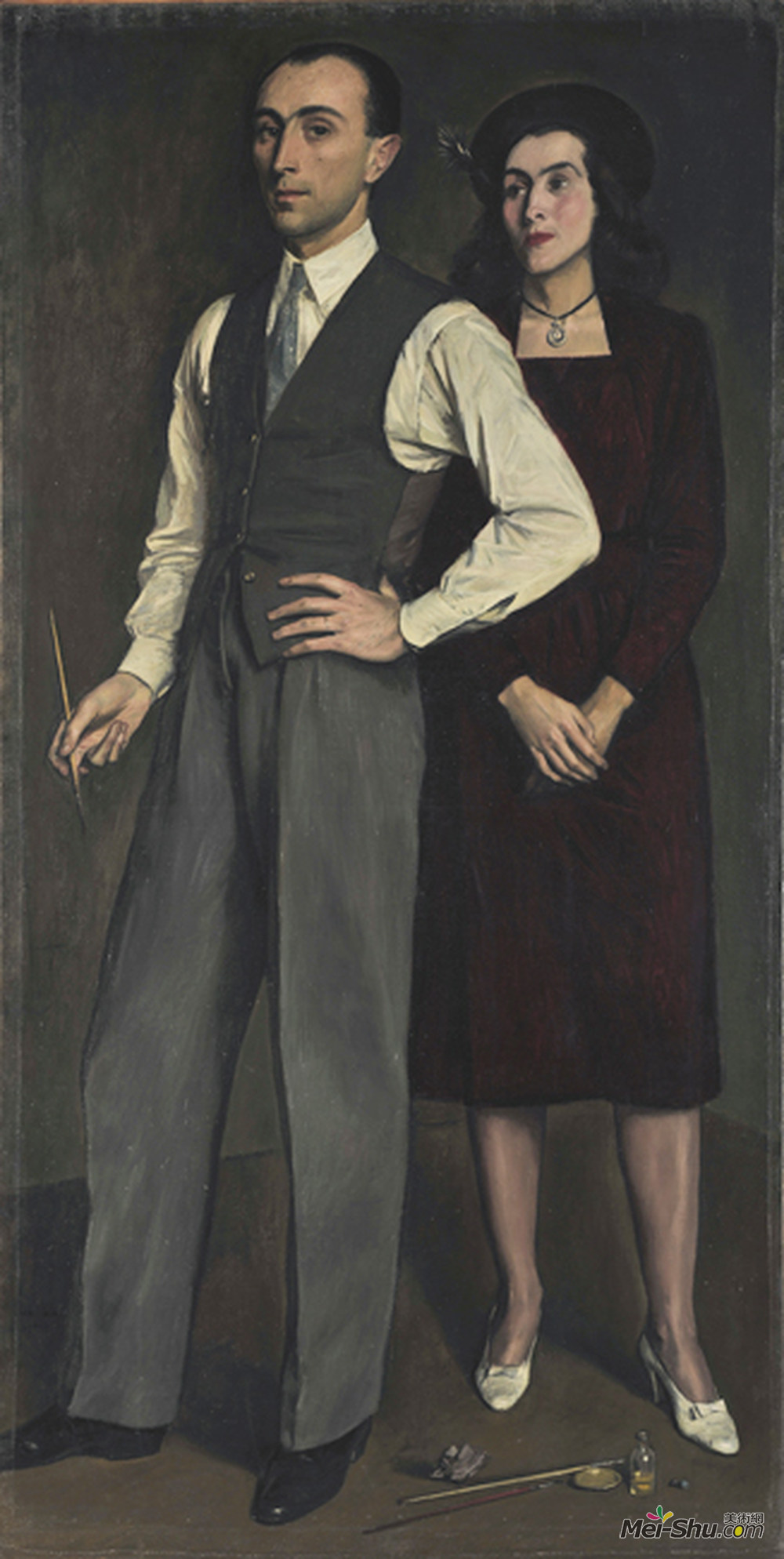 桑寄生(Yiannis Moralis)高清作品《艺术家与他的妻子》