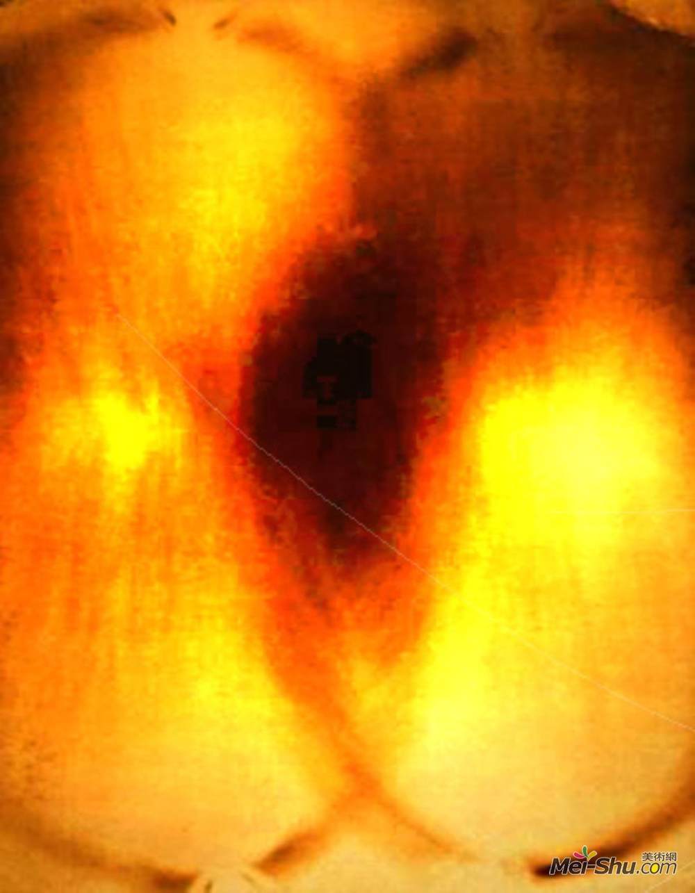 伊夫·克莱因(Yves Klein)高清作品《Fire Painting F36》