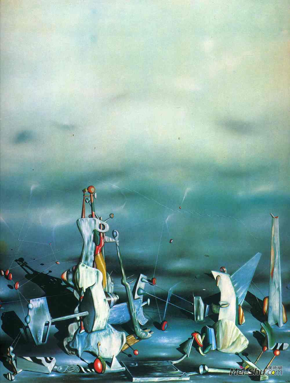 伊夫·唐吉(Yves Tanguy)高清作品《窗岩宫殿》