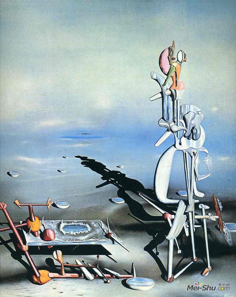 伊夫·唐吉(Yves Tanguy)高清作品《不定整除性》