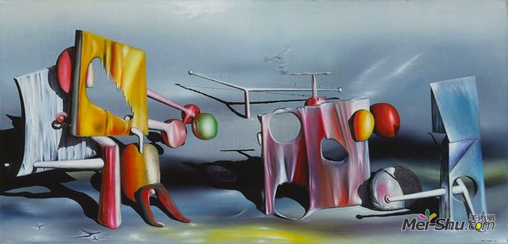 伊夫·唐吉(Yves Tanguy)高清作品《回复红色》